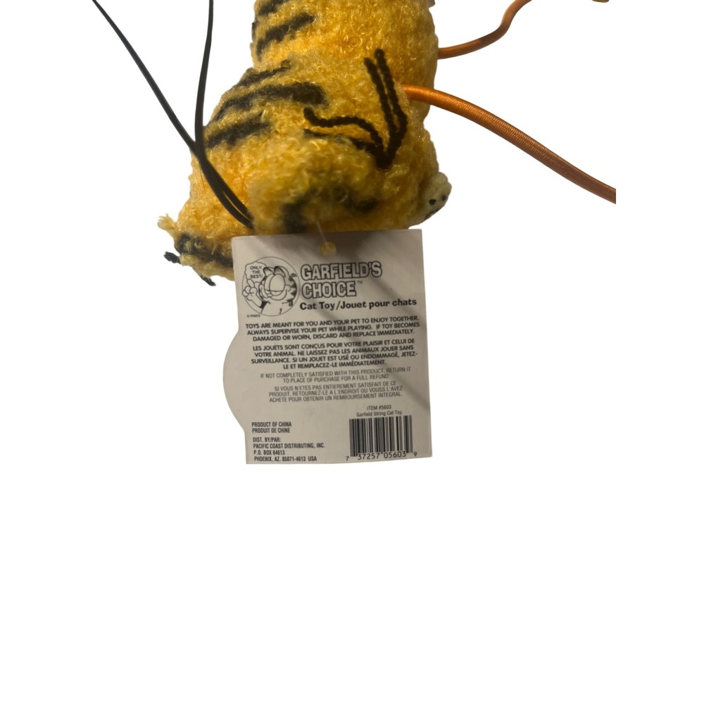 Garfield's Choice Cat Toys Set of 2 String Bungee Plush & Classic Pounce NWT - Picture 3 of 5